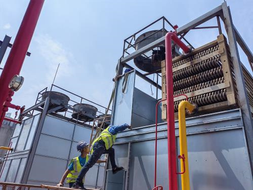 廣東圓形逆流玻璃鋼冷卻塔特點和應用